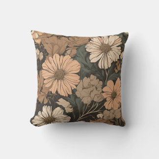 Coussin Bouquet fleur sauvage Cottagecore D16