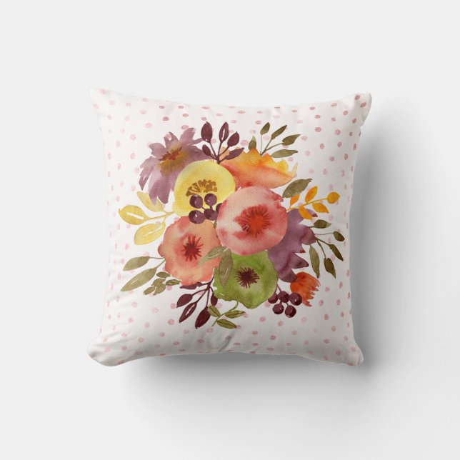 Coussin Bouquet floral de printemps (Recto)