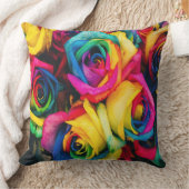 Coussin Bouquet Rose arc-en-ciel (Couverture)