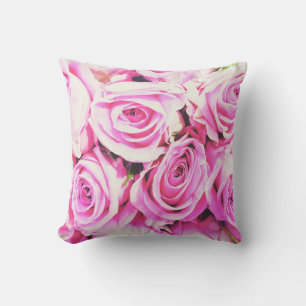 Coussin Bouquet Rose Jeu d'oreiller