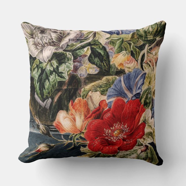 Coussin Bouquet vintage de fleurs (Recto)