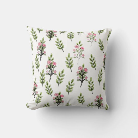Coussin Bouquets roses (Recto)