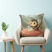 Coussin Bourdon doré dans la danse des fleurs (Chaise)