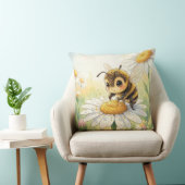 Coussin Bourdon doré en danse fleurie (Chaise)