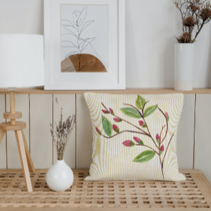 Coussin Bourgeons de fleurs modernes