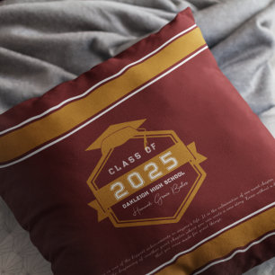 Coussin Bourgogne Objet de Remembrance pour la Promotion