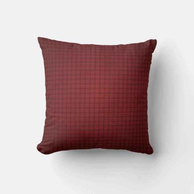 Coussin Bourgogne Plaid (Recto)