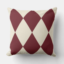 Bourgogne vintage motif diamant harlequin | Rétro
