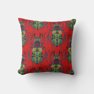 Coussin bousier rouge