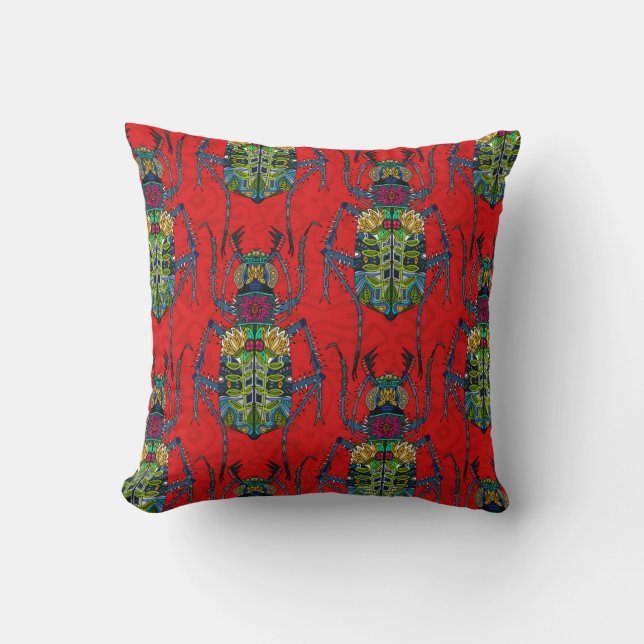 Coussin bousier rouge (Recto)