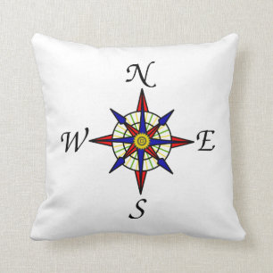 Coussin Boussole nautique