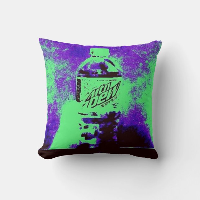 Coussin Bouteille d'art pop (Recto)