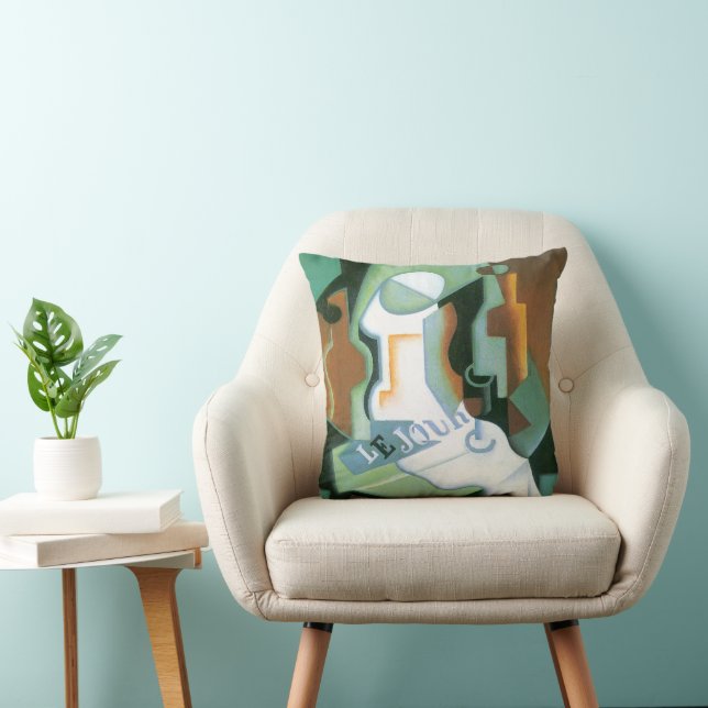 Coussin Bouteille et Compotier par Juan Gris, Cubisme Vint (Chaise)