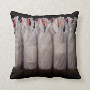 Coussin Bouteilles de vin enveloppées 2010