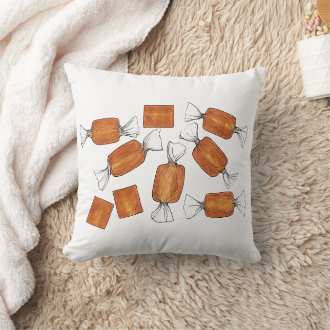 Coussin Boutique de bonbons de caramel salé (Couverture)