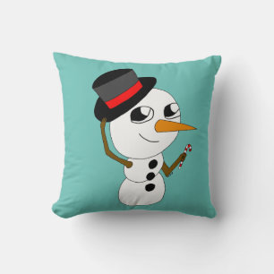 Coussin bouton chibi smowman