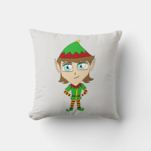 Coussin bouton elf chibi