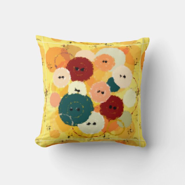 Coussin Boutons de coupe MK (Recto)