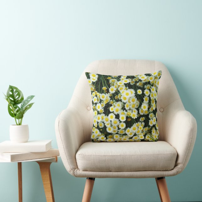 Coussin Boutons Fleur Jaune Dainty Daisy (Chaise)