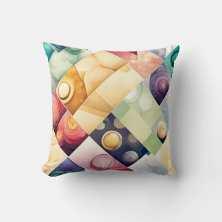 Coussin Boutons géométriques