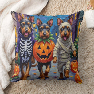 Coussin Bouvier des Flandres demande des friandises Hallow