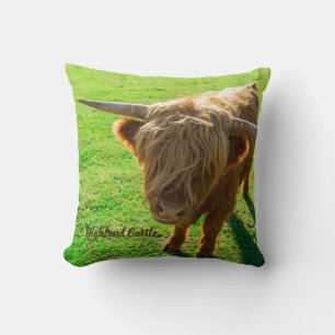 Coussin bovin de Highland bovin pour animal et amoureux de