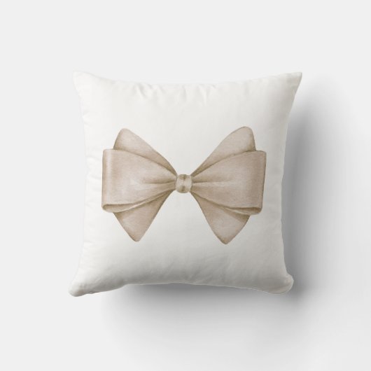 Coussin Bow beige (Verso)