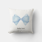 Coussin Bow bleu (Recto)