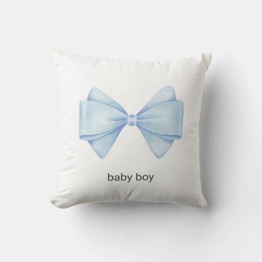 Coussin Bow bleu (Recto)
