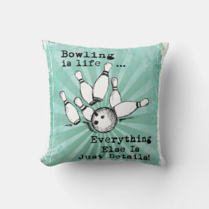 Coussin Bowling Lover cadeau, Drôle Joueur de Bowling cade
