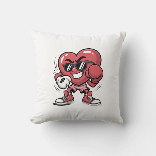 Coussin Boxeur de cœur (Recto)