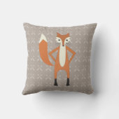 Coussin Boy's Nursery Room Baby Stat Fox Flrow Motif (Verso)