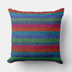 Coussin Bracelet coloré Burlap Linen Rustique Jute #6