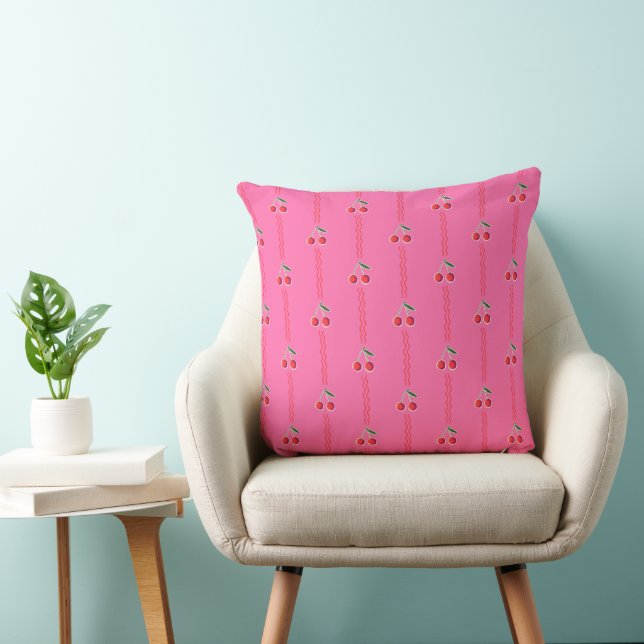 Coussin Bracelet de cerisier rose chaud (Chaise)
