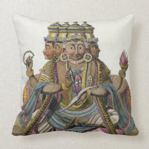 Coussin Brahma, un dieu indou de création, du 'voyage aux.