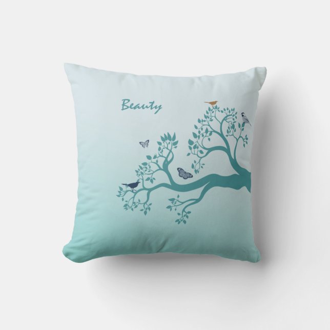 Coussin Branche Arbre de beauté (Recto)