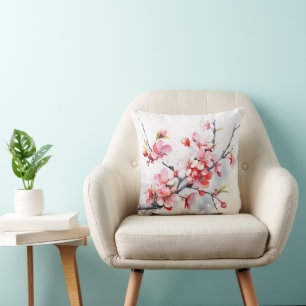 Coussin Branche de cerise en fleurs