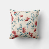 Coussin Branche florale botanique élégante (Verso)