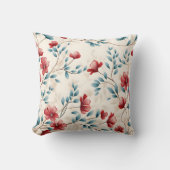 Coussin Branche florale botanique élégante (Recto)