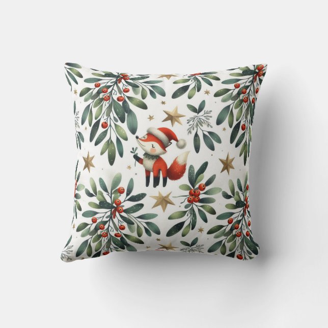 Coussin Branche Mistletoe de la chaine Père Noël Fox (Verso)