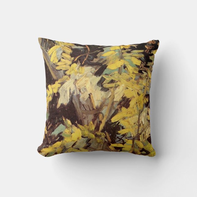 Coussin Branches d'acacia en fleurs par Vincent van Gogh (Recto)