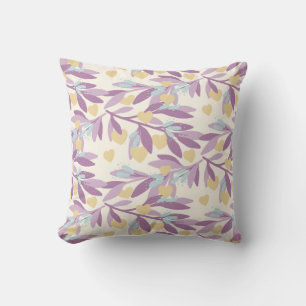 Coussin Branches de Coeurs Valentine Fleurs Aimer Motif