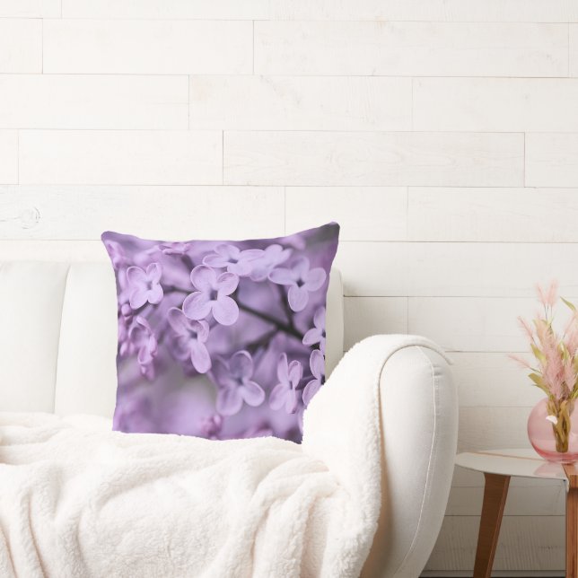 Coussin Branches de fleurs violettes Lilac (Canapé)