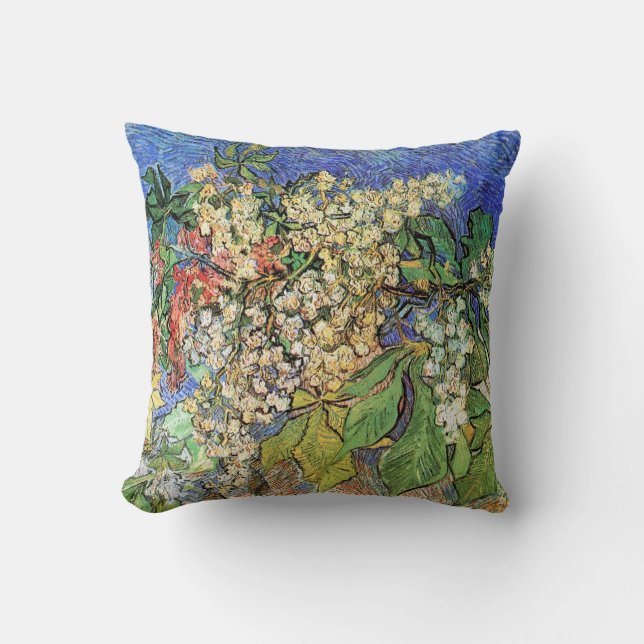 Coussin Branches de marronnier en fleurs par Vincent van G (Recto)