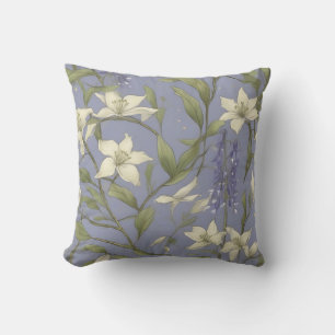 Coussin Branches Et Fleurs De Saule Délicates