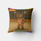 Coussin Brandon, ours puissant du cirque (Verso)
