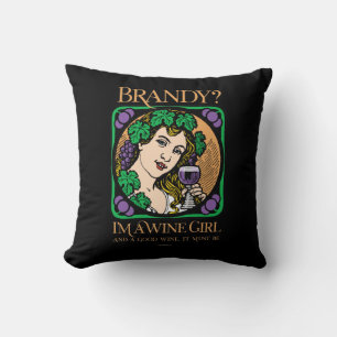 Coussin Brandy (je suis une viticultrice)