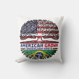 Coussin Brazilian Brazil US American États-Unis