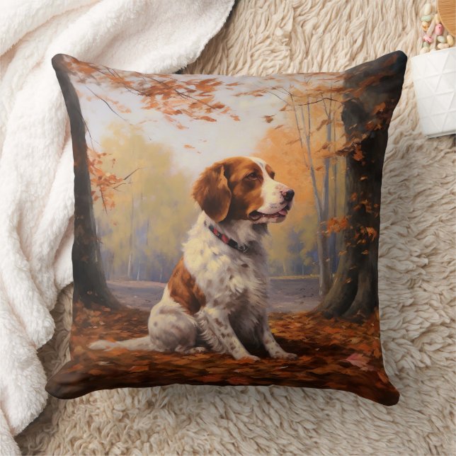 Coussin Bretagne Espagnol en automne Leaves automne Inspir (Couverture)