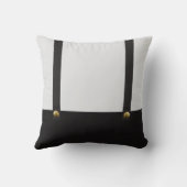 Coussin Bretelles & Nœud Papillon Monogramme Bébé Garçon  (Verso)